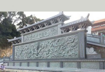 九龍壁雕塑-宗教寺廟園林九龍壁景觀-石雕