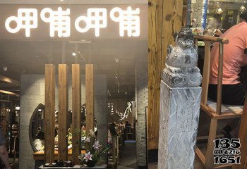 拴馬柱雕塑-飯店室內(nèi)裝飾擺放拴馬柱雕塑