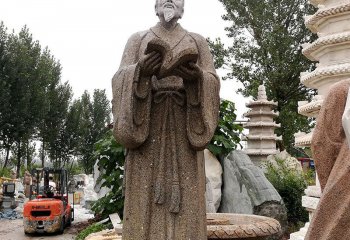 李時珍雕塑-園林醫(yī)院擺放古代名醫(yī)李時珍石雕