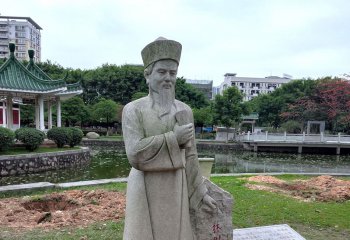 林則徐雕塑-公園歷史文化名人大理石林則徐虎門銷煙石雕雕塑