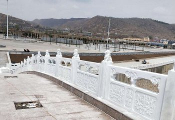 石橋雕塑-漢白玉石拱橋欄桿公園裝飾景觀(guān)