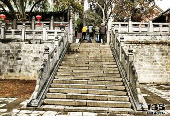 欄桿欄板雕塑-寺廟園林樓梯大理石扶手欄桿