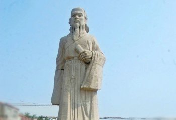 莊子雕塑-城市景區(qū)歷史名人中國古代哲學(xué)家大理石莊子石雕