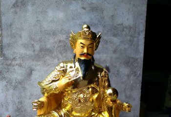 文昌帝君雕塑-文財神鎏金銅佛像寺廟文昌帝君雕塑