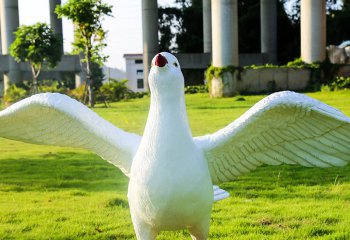 鴿子雕塑-仿真動(dòng)物園林景觀模型鴿子雕塑