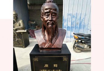 扁鵲雕塑-古代名醫(yī)扁鵲胸像銅雕戶外裝飾品擺件扁鵲雕塑