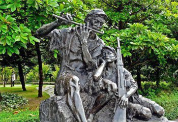 吹奏雕塑-吹笛子公園人物景觀(guān)吹奏雕塑