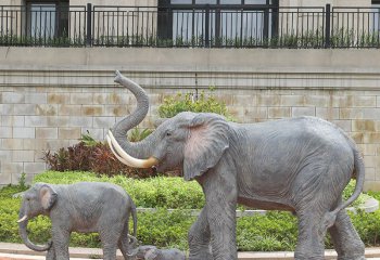 大象雕塑-別墅景區(qū)玻璃鋼仿真動(dòng)物大象雕塑