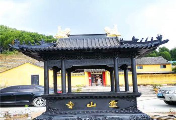 香爐雕塑-靈山寺院鑄鐵浮雕龍紋祈福許愿香爐雕塑