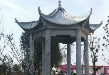 涼亭雕塑-公園廣場擺放仿古建休息涼亭雕塑