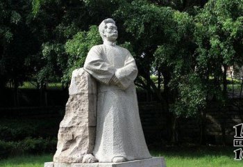 魯迅雕塑-公園廣場大理石石雕近代名人魯迅雕塑