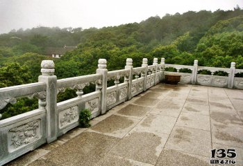 欄桿欄板雕塑-景區(qū)宮殿陽(yáng)臺(tái)戶外大理石欄桿欄板雕塑