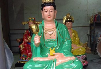 蠶神娘娘雕塑-景區寺廟大型佛像玻璃鋼彩繪蠶神娘娘雕塑