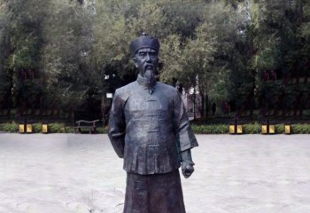 曾國藩銅雕塑像-公園歷史名人中國晚清名臣