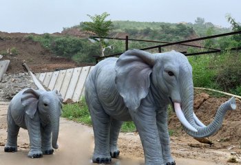 玻璃鋼的藝術，營造園林美景，精致的農場動物景觀