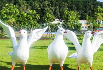 鴿子雕塑-戶(hù)外大型仿真動(dòng)物園林景觀裝飾擺件