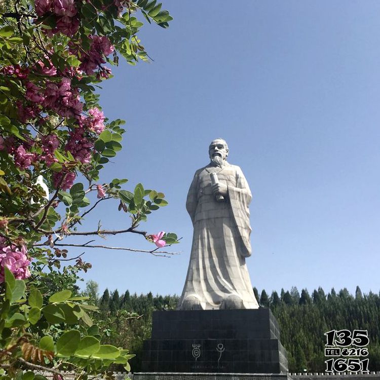 荀子石雕像-校園中國古代（戰(zhàn)國時期）著名思想家教育家荀子石雕