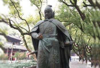 岳飛雕塑-園林景區(qū)抗金名將中國(guó)古代人物岳飛銅雕像