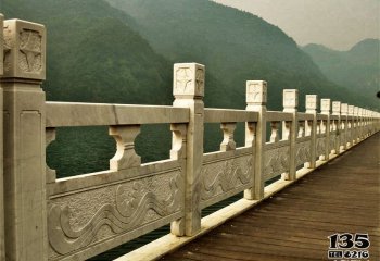 欄桿欄板雕塑-旅游景點(diǎn)湖邊花崗巖防護(hù)欄桿雕塑