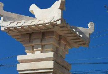 漢闕雕塑-園林景區(qū)大理石古建漢闕石雕