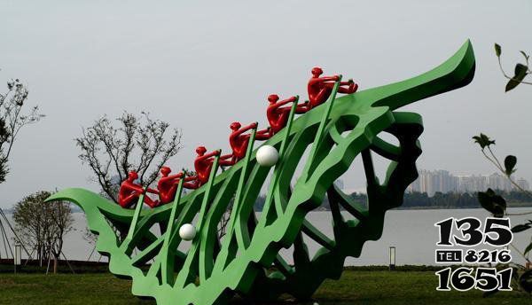 樹葉雕塑-公園彩繪樹葉不銹鋼雕塑高清圖片