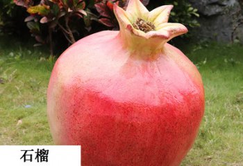 水果雕塑-步行街仿真植物假蔬菜農(nóng)場景觀紅石榴玻璃鋼模型擺件水果雕塑