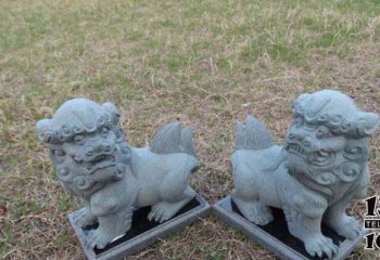 獅子雕塑-公園創意大理石戶外園林景觀擺件獅子雕塑