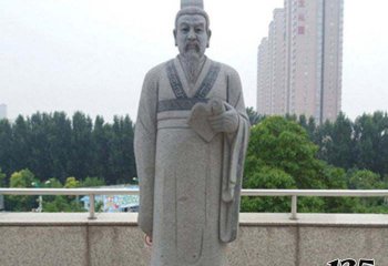 商鞅雕塑-公園廣場(chǎng)擺放砂巖先秦法家代表人物商鞅石雕