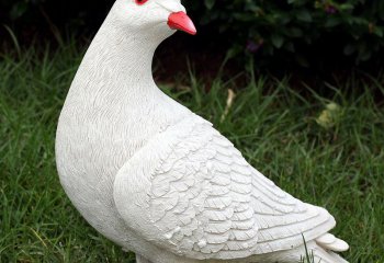 鴿子雕塑-草坪公園動物園仿真動物玻璃鋼裝飾品鴿子雕塑