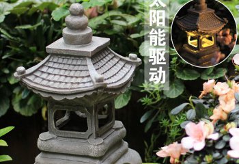 石燈雕塑-日式庭院戶外落地裝飾宮燈石燈室內創(chuàng)意擺件禪觀石燈雕塑