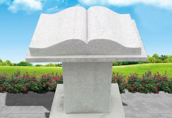 書雕塑-漢白玉石雕公園廣場(chǎng)書雕塑