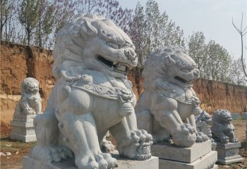 獅子雕塑-大型仿真動物石雕獅子雕塑