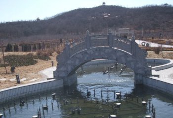 青石拱橋石雕-公園小橋石雕