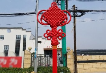 不銹鋼中國(guó)結(jié)城市景觀(guān)雕塑-城市不銹鋼中國(guó)結(jié)雕塑