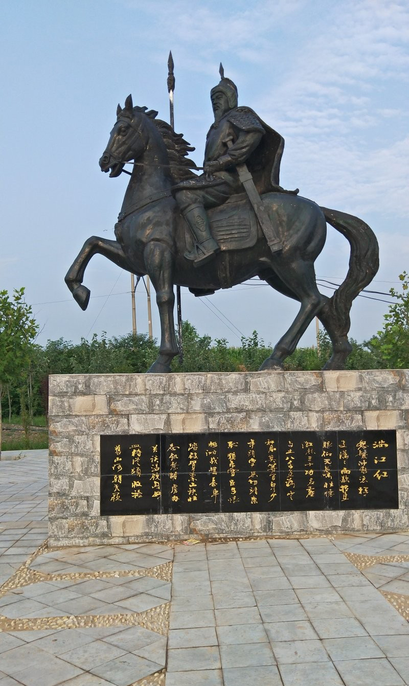 銅雕古代名人岳飛-銅雕岳飛古代名人雕塑高清圖片