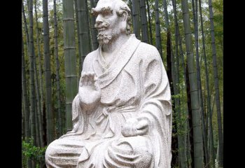 石雕達摩古代名人雕塑-石雕古代人物達摩雕塑