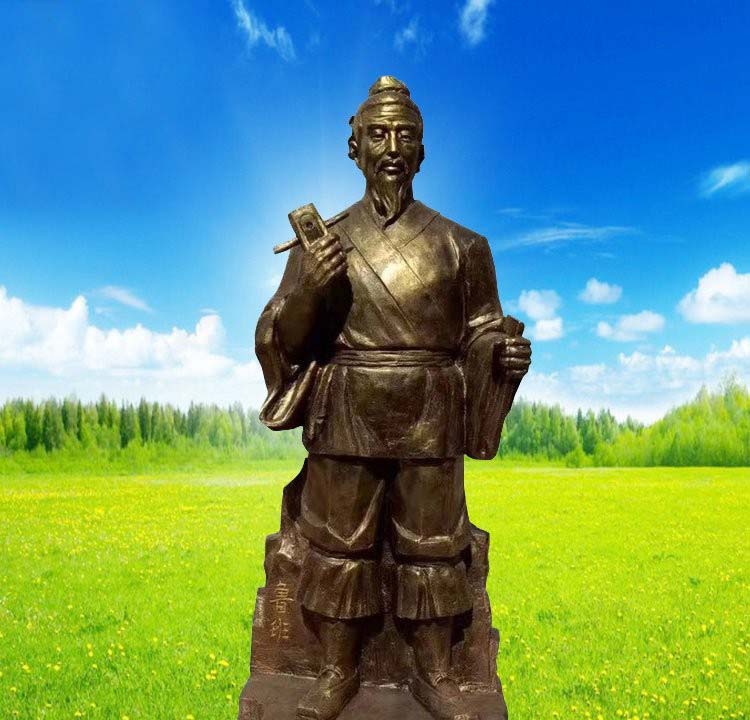 銅雕魯班-古代名人木匠祖師魯班銅雕高清圖片