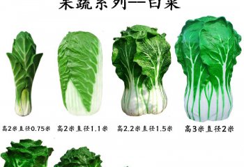 玻璃鋼果蔬白菜雕塑-玻璃鋼果蔬白菜雕塑，仿真玻璃鋼白菜雕塑